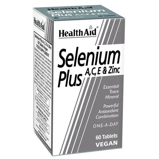 Health Aid Selenium Plus A C E Zinc  , 60 comprimidos 