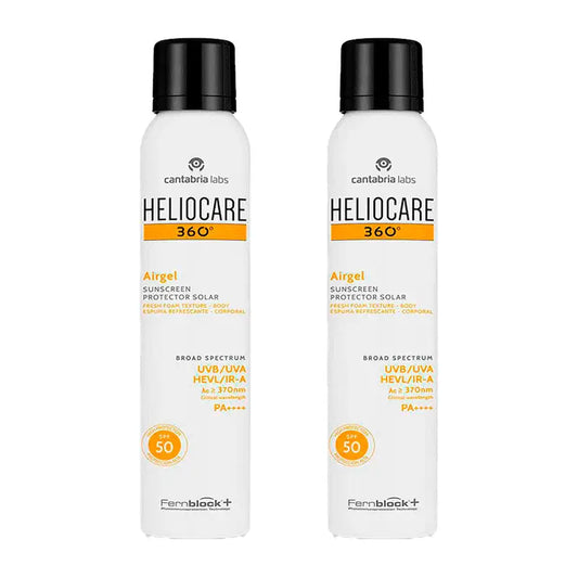 Heliocare Duplo 360º Airgel Corporal, 2X200 Ml