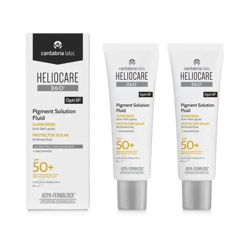 Heliocare 360º Pigment Solution Fluid Spf50+, 2 X 50 Ml