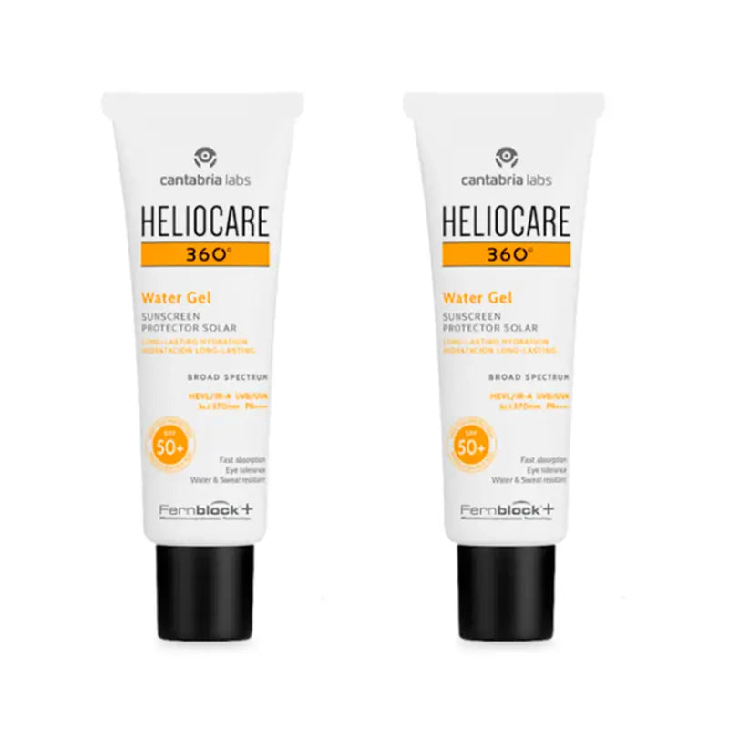 Heliocare Duplo 360º Water Gel Spf50+, 2X50 Ml