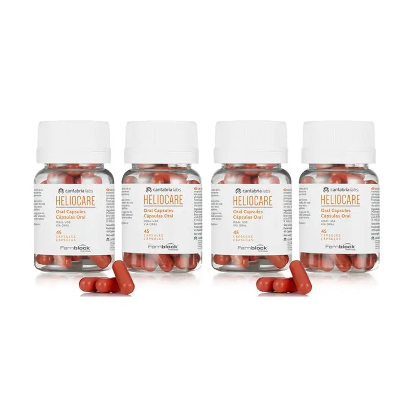 Heliocare Duplo Cápsulas Oral, 4X45 Cápsulas