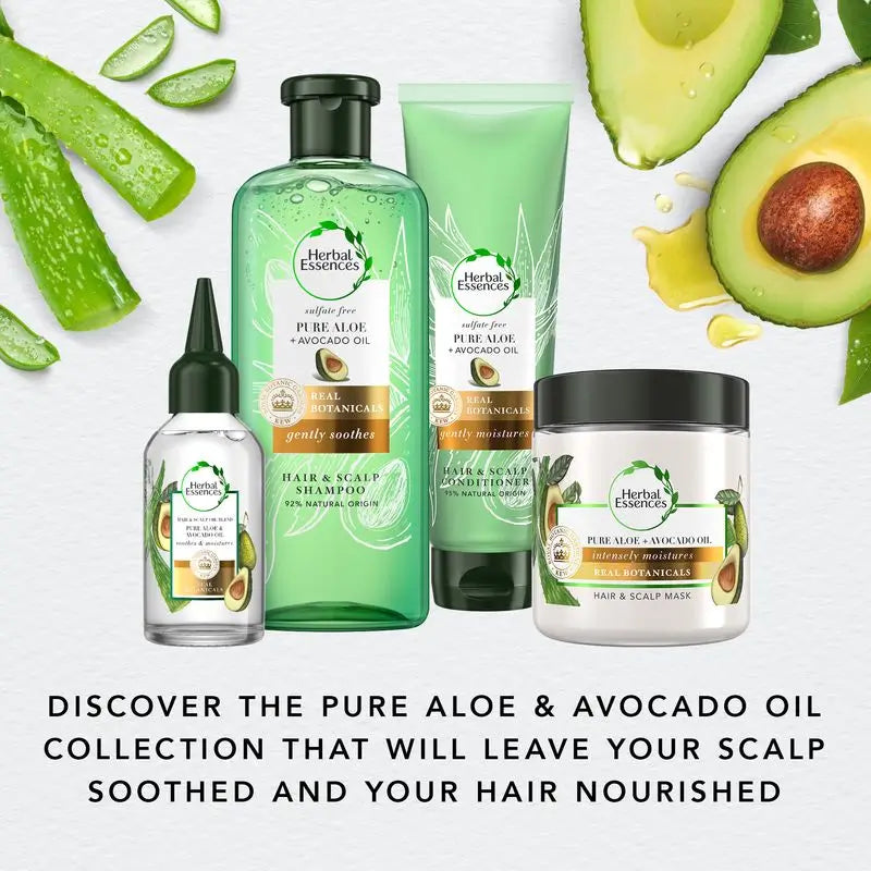 Herbal Essences Aloe Puro + Aceite De Aguacate Champú 380Ml