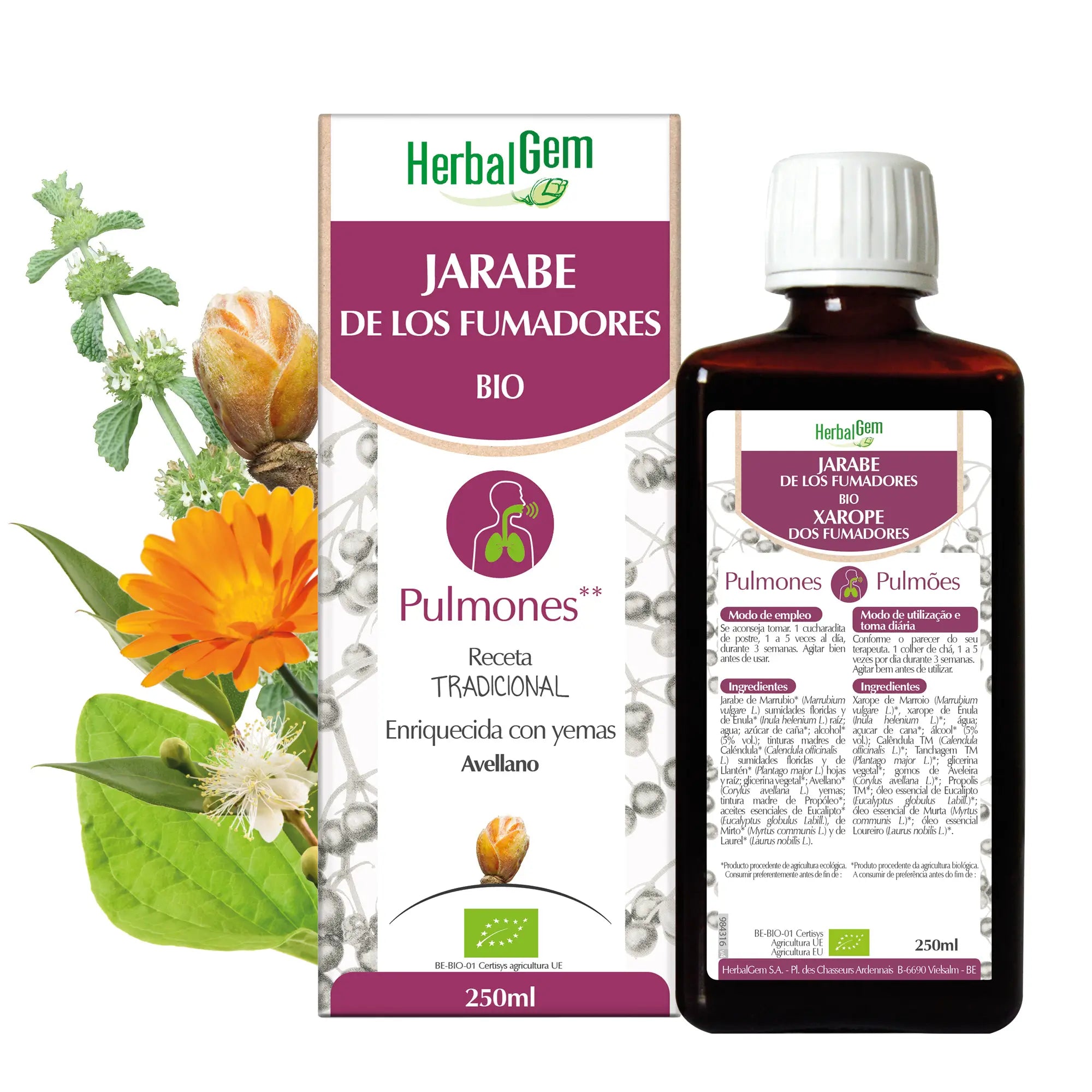 Herbalgem Jarabe De Los Fumadores 250 ml