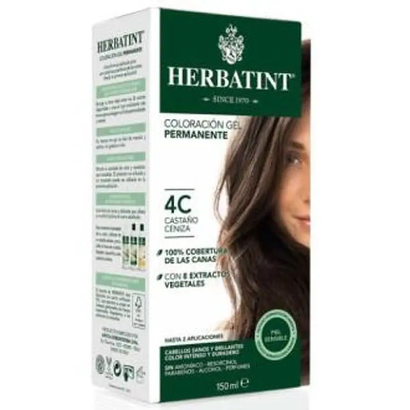 **Herbatint Castaño Ceniza 4C Coloracion Gel 150Ml.**