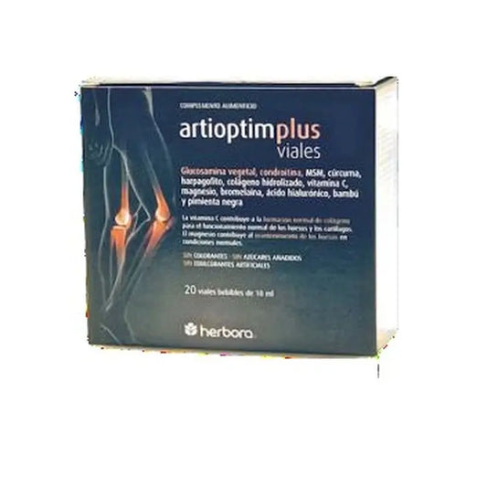 Herbora Artioptim Plus Artibon , 20 ampollas bebibles