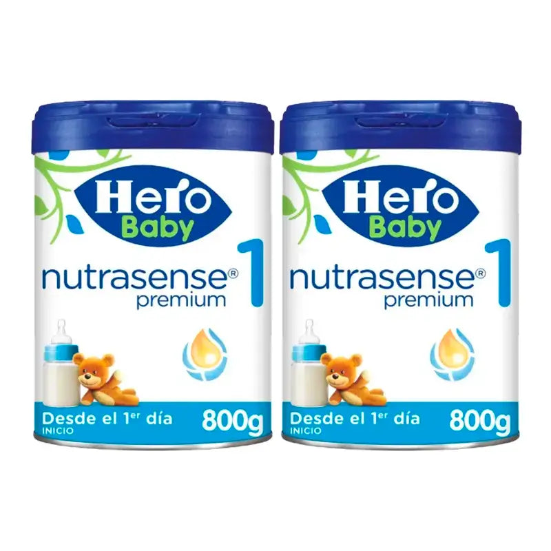 Hero Baby Nutrasense Premium Leche Infantil 1 , 2 x 800 gr