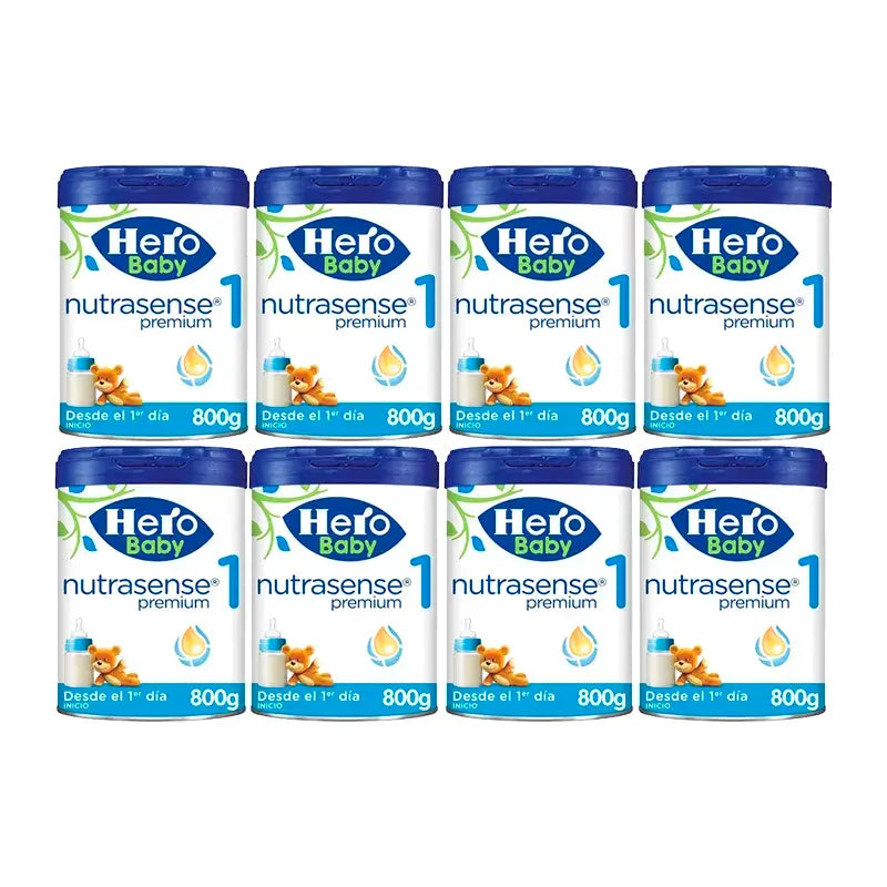 Hero Baby Nutrasense Premium Leche Infantil 1 , 8 x 800 gr