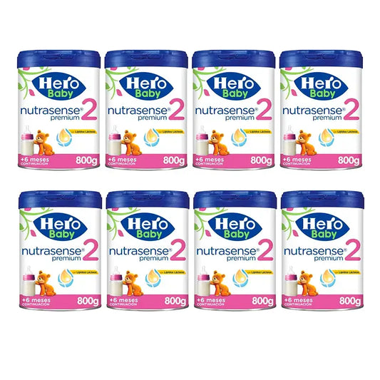 Hero Baby Nutrasense Premium Leche Infantil 2 , 8 x 800 gr