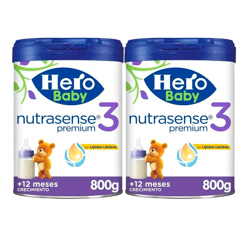 Hero Baby Nutrasense Premium Leche Infantil 3 , 2 x 800 gr