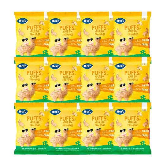 Hero Baby Pack Kids Puffs Queso, 12 X 12 Gr