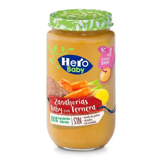 Hero Baby Tarrito Zanahoria Baby con Ternera 235G