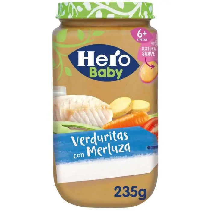 Hero Baby Tarrito Hero Baby Verduritas Con Merluza, 235 Gr