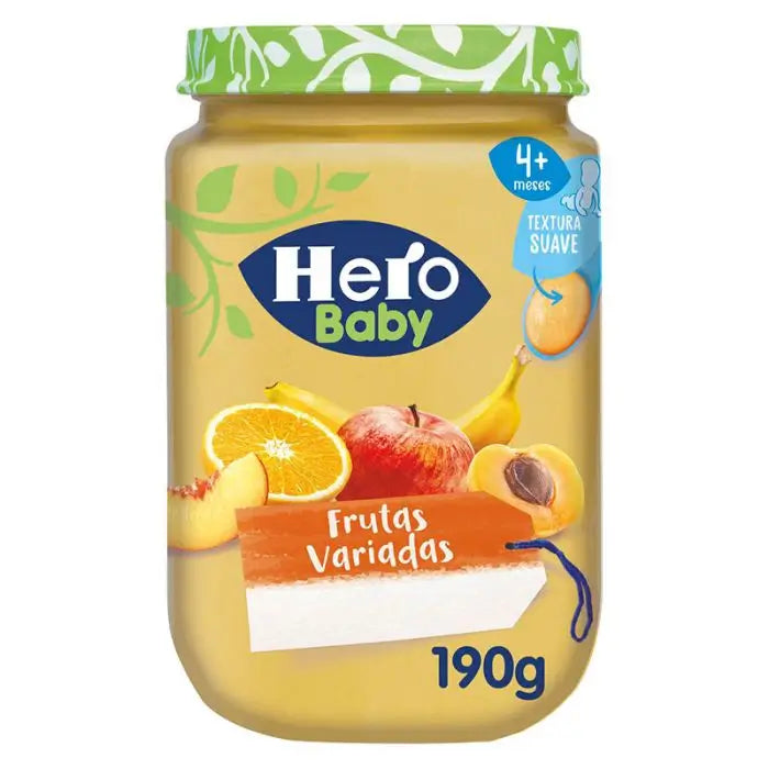 Hero Baby Tarritos De Frutas Variadas, 190g