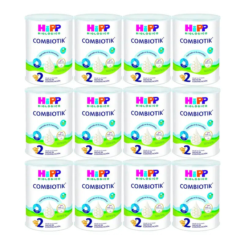 Hipp Combiotik 2, Leche de Continuación, Pack 12 x 800 gr