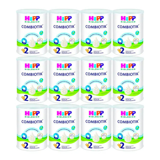 Hipp Combiotik 2, Leche de Continuación, Pack 12 x 800 gr