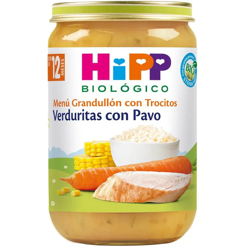 Hipp  Tarrito De Verduritas Con Pavo Bio, 220 G