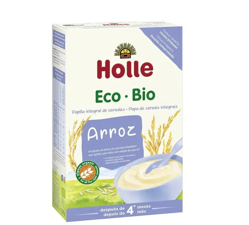 Holle Papilla BIO Integral arroz Sin Gluten 4 meses,  250G