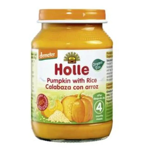 Holle Potito Calabaza Con Arroz 4Meses 190Gr. Demeter