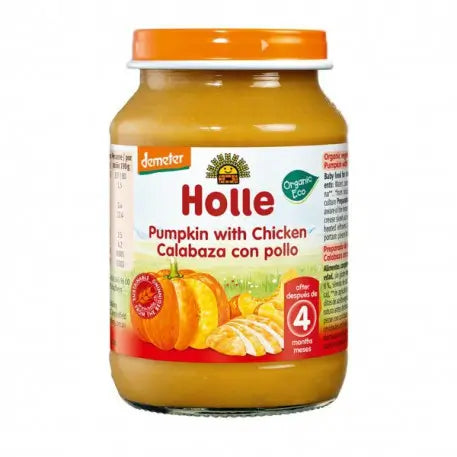 Holle Tarrito Calabaza con Pollo Ecologico, 190 gr