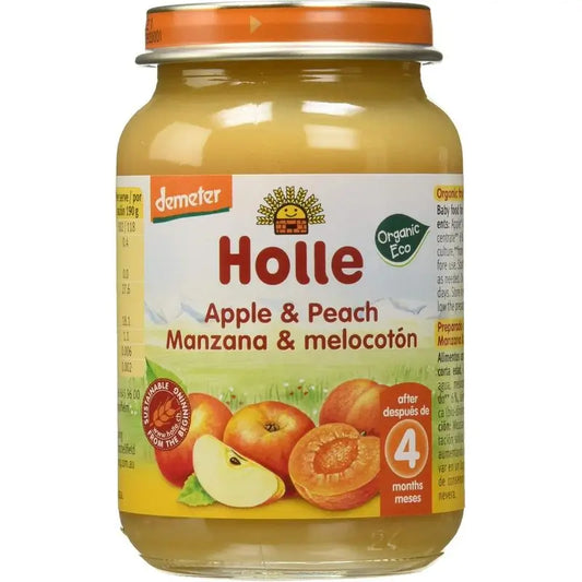 Holle Potito Manzana y Melocotón