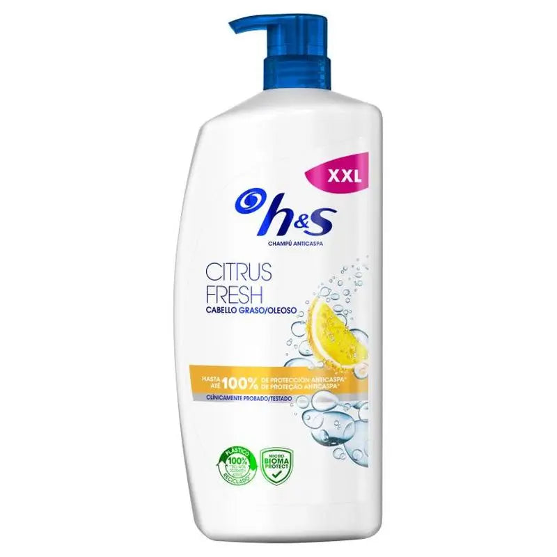 H&S Citrus Fresh  Champú , 1000 ml