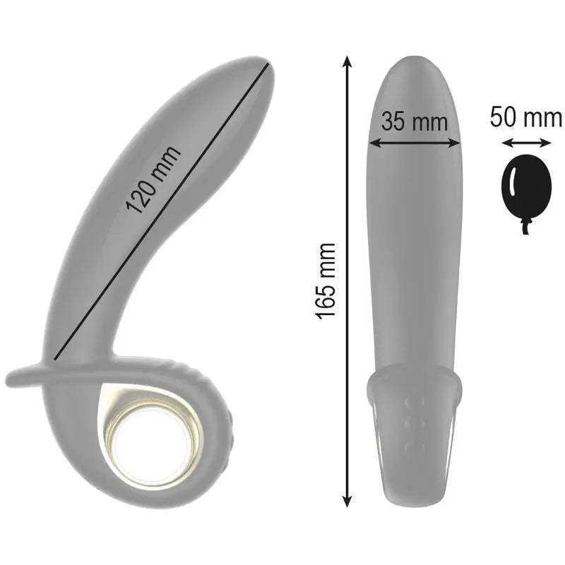 Ibiza Technology Vibrador Hinchable Anal/Vaginal Control Remoto