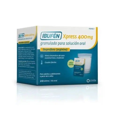 Ibufén Xpress 400 Mg, 20 sobres granulado para solución oral