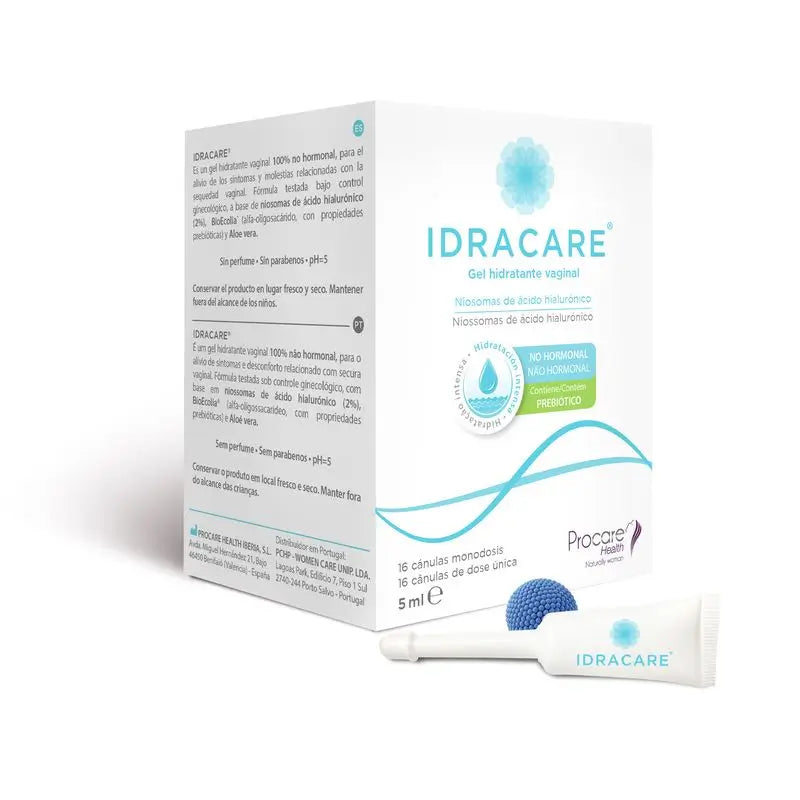 Idracare Gel Vaginal Hidratante 16 Cánulas