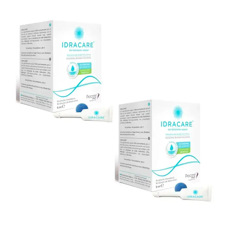 Idracare Gel Vaginal Hidratante Pack 2 x 16 Cánulas