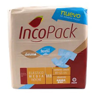 Incopack Noche Elastico Talla Mediana 80 unidades