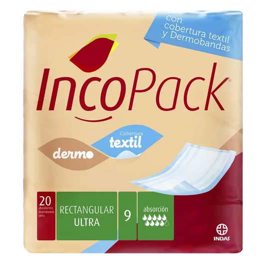 Incopack Absorbente Rectangular Ultra Super Noche , 80 unidades