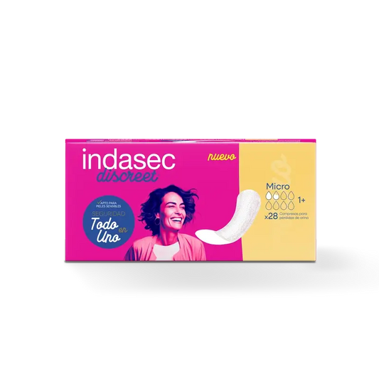 Indasec Discreet Compresa Incontinencia Micro , 28 unidades