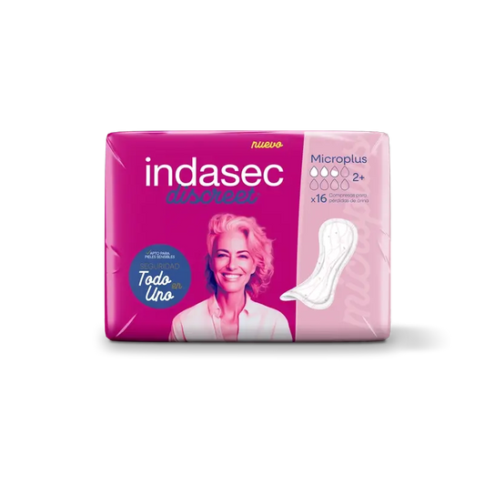 Indasec Discreet Compresa Incontinencia Micro Plus , 16 unidades