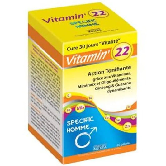 Ineldea Vitamin 22 Vitaminas-Oligo-Plantas Hombre 60 Cápsulas