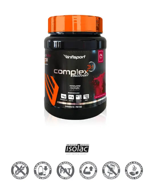 Infisport Complex Recovery 3:1 Frutos Del Bosque Complemento Alimenticio Bote Polvo , 660 gramos