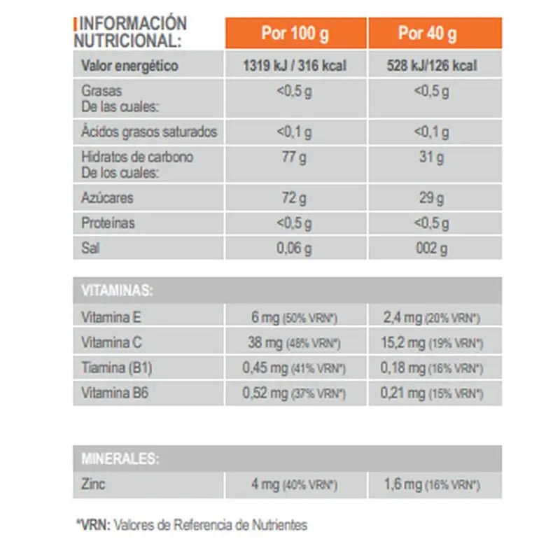 Infisport Nd3 Solid Barrita Citrico Cafeina 40 gr