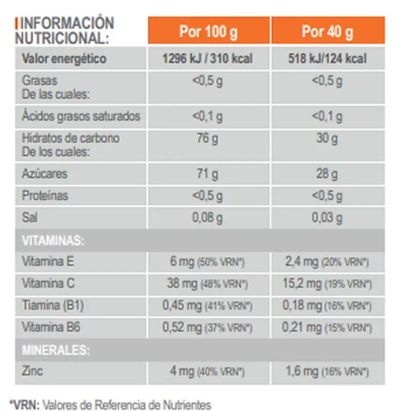 INFISPORT Nd3 solid barrita sabor cítricos con cafeína 21 unidades x 40 gr