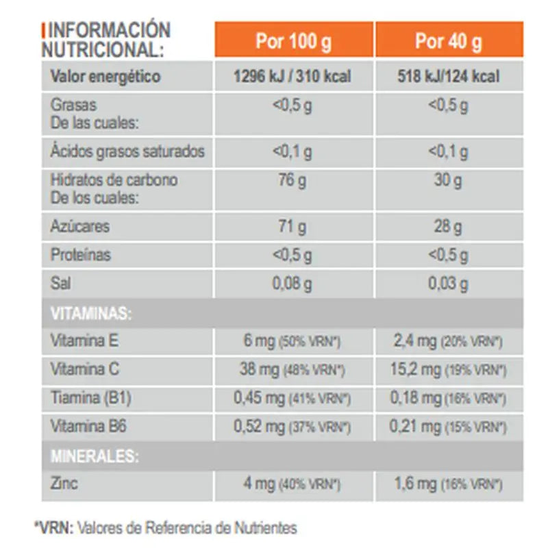 INFISPORT Nd3 solid barrita sabor granada y cafeína 21 unidades x 40 gr