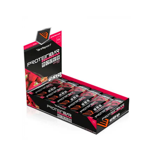 Infisport Protein Barrita Fresa-Chocolate 24 unidades x 40 gr