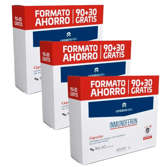 Inmunoferon Formato Ahorro Pack 3 x 90+30 cápsulas