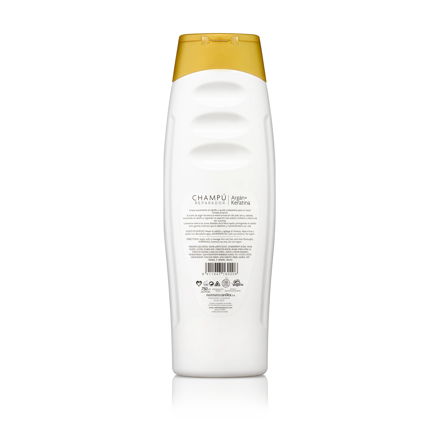 Instituto Español Champu Argan + Keratina  - 750 Ml