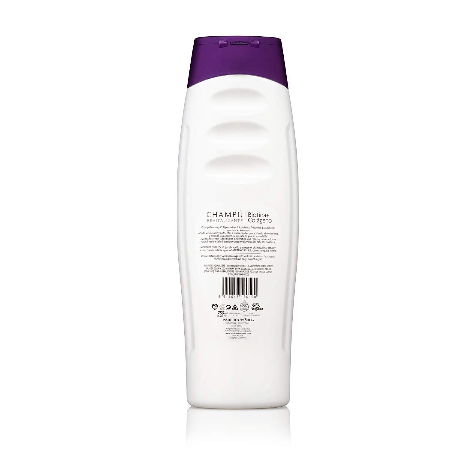 Instituto Español Champu Biotina + Colageno  - 750 Ml