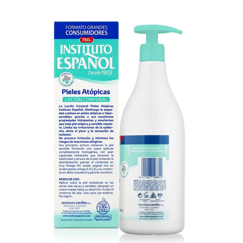 Instituto Español Dosificador Locion Pieles Atopicas , 750 ml