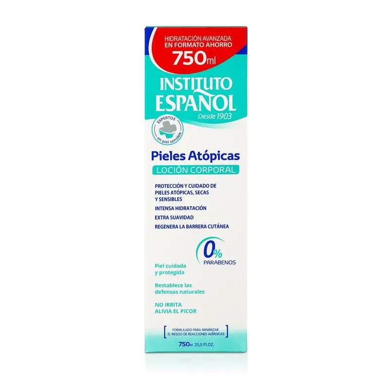 Instituto Español Dosificador Locion Pieles Atopicas , 750 ml