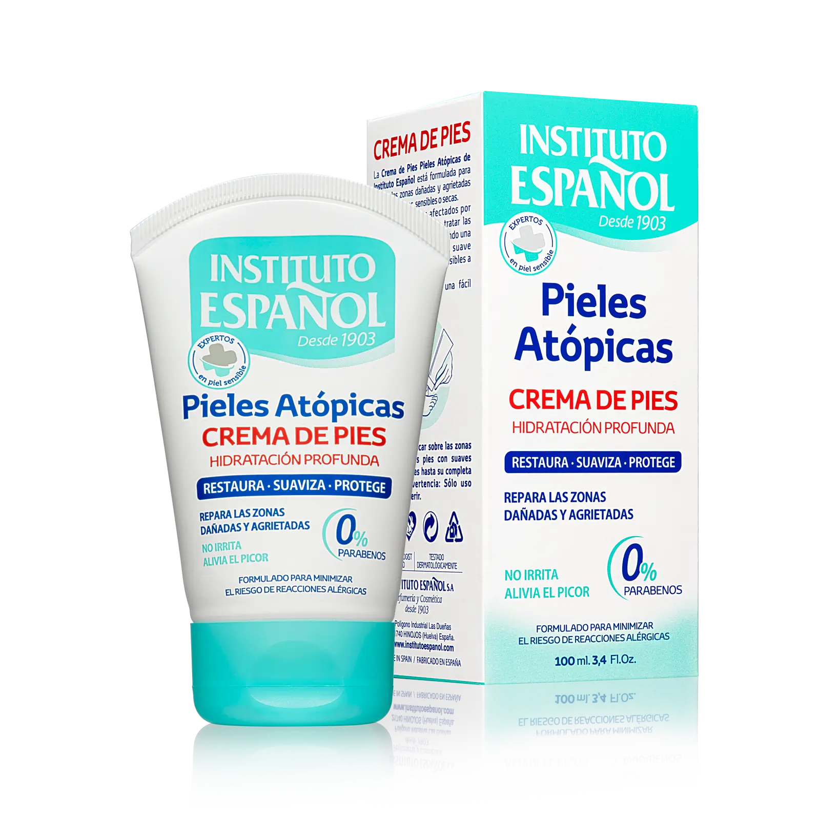 Instituto Español Tubo Crema Pies Pieles Atopicas - 100 Ml