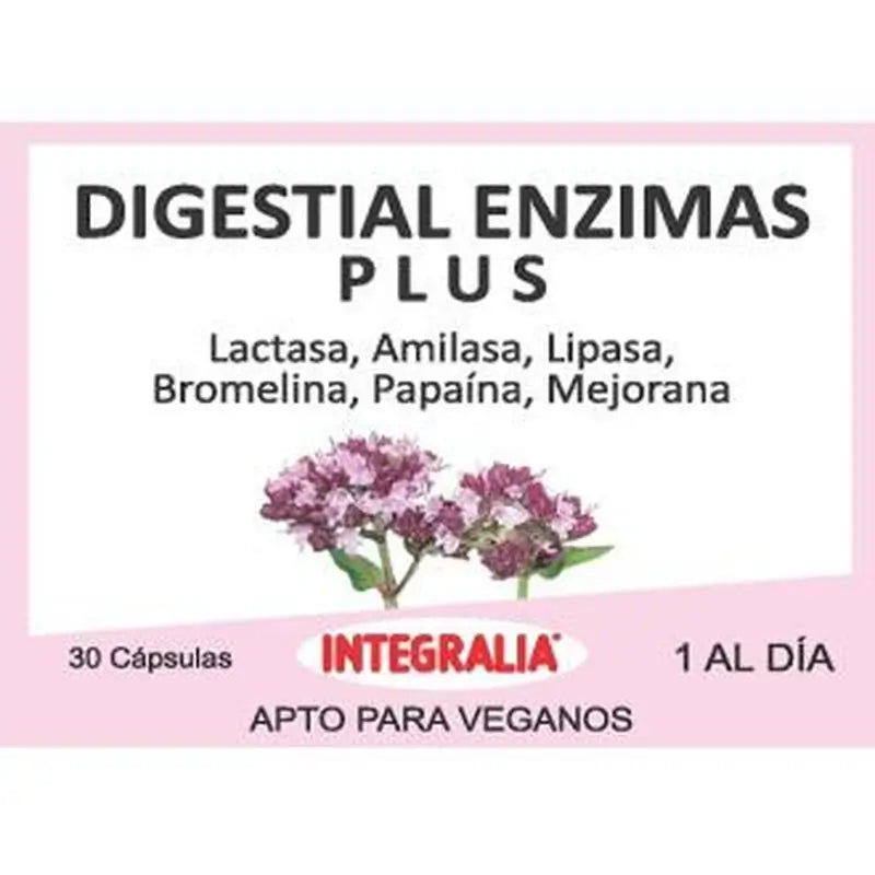 Integralia Digestial Enzimas Plus 30 Cápsulas 