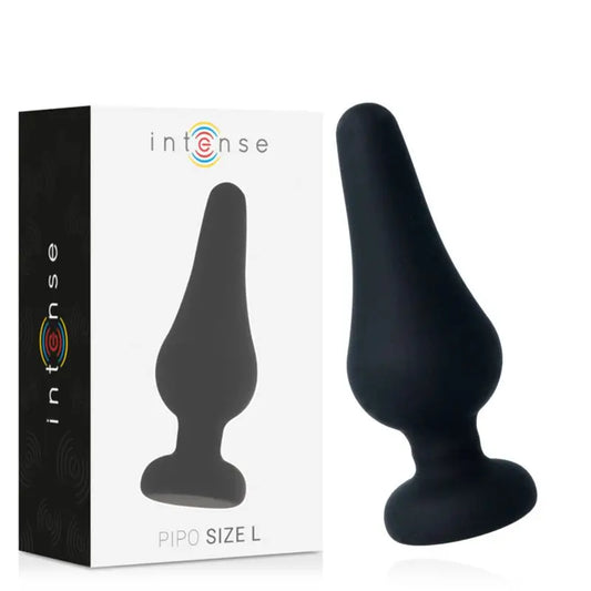 Intense Anal Toys  Anal Plug Pipo L Silicone Negro 13 Cm 