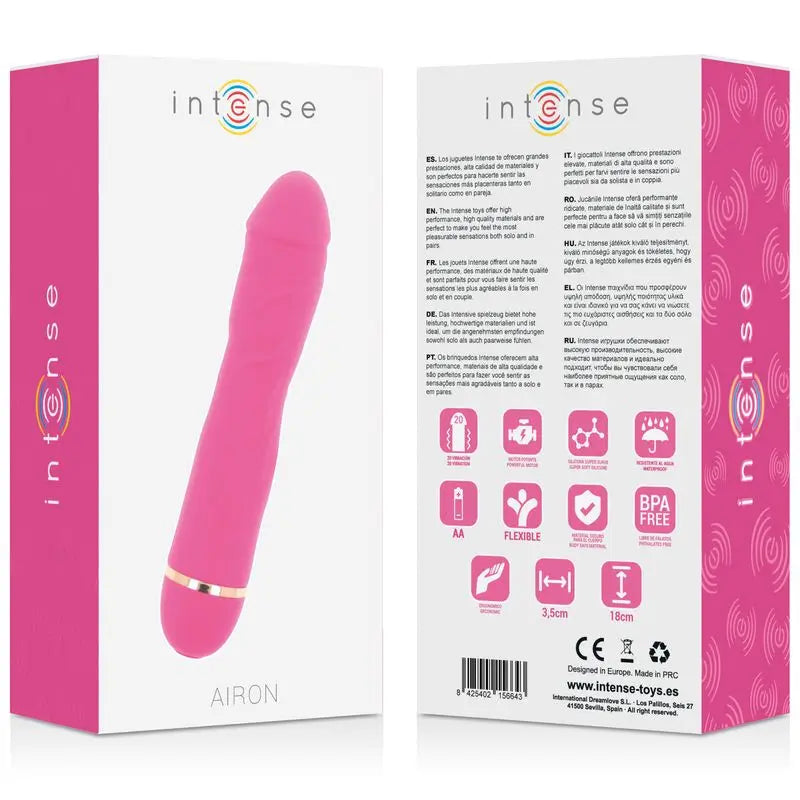 Intense Fun  Airon 20 Speeds Silicone Rosa 