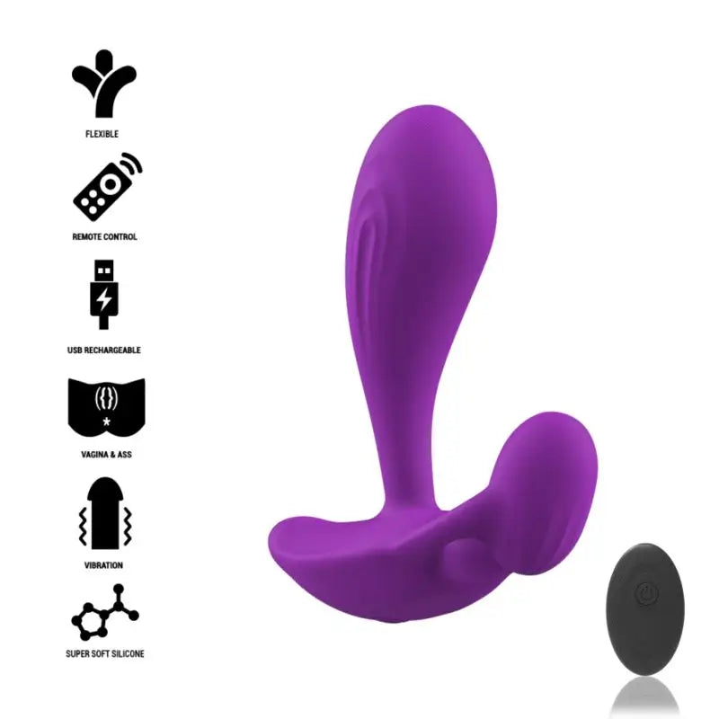 Intense Toys Shelly Plug Anal Control Remoto Morado