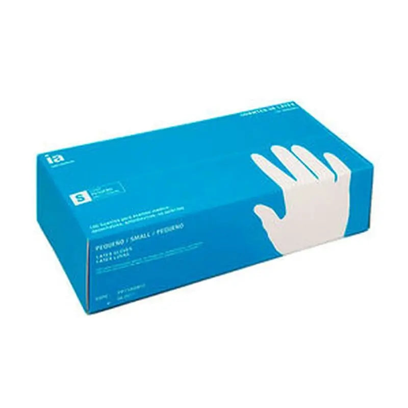 Interapothek Guantes Latex C/Pol Talla S, 100 unidades